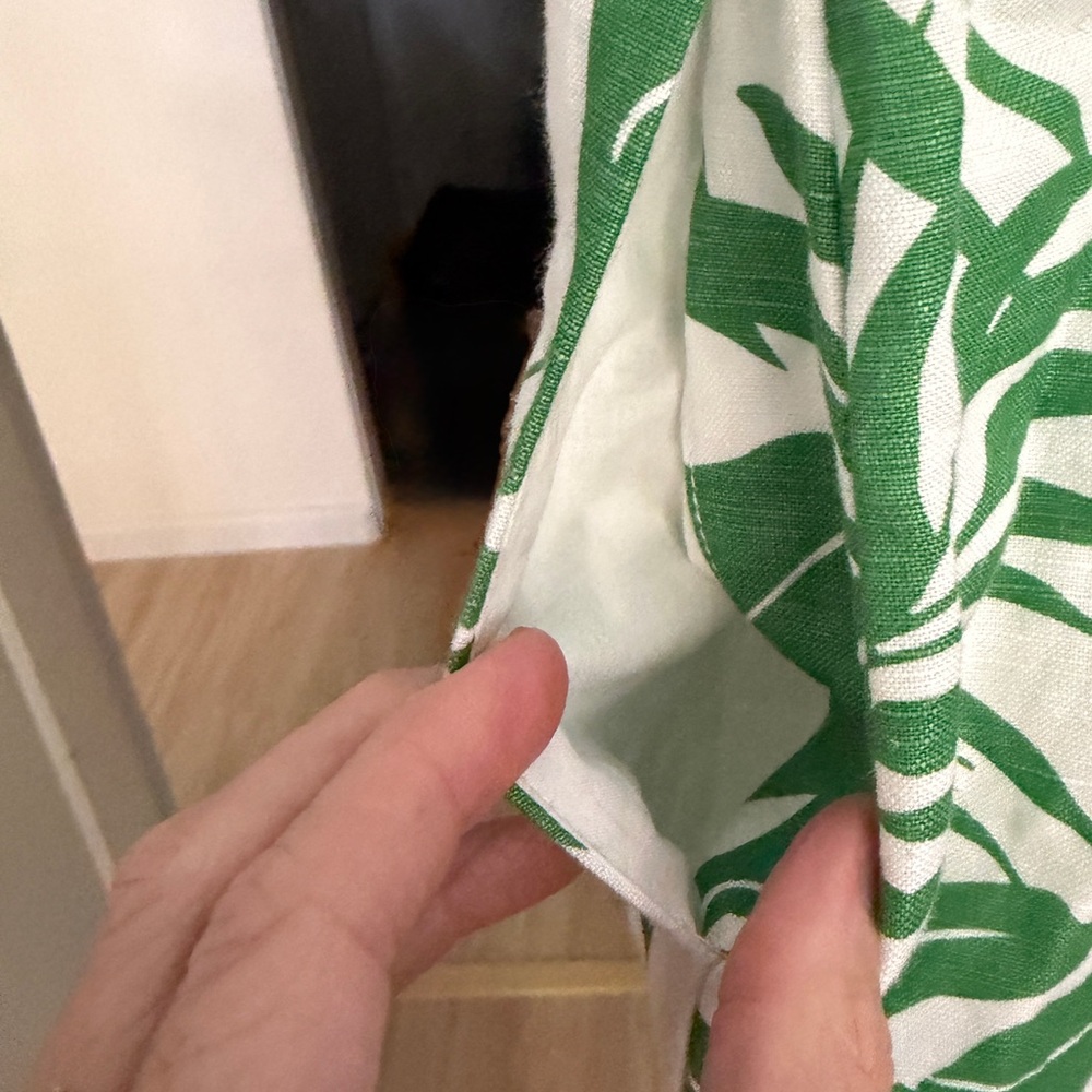NWT Tori Richard Leafy Green and White Dress - Picture 9 of 12